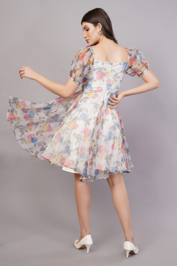 Pastel Blossom Twirl Knee length Dress